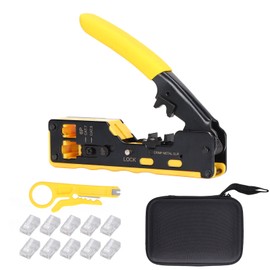 Wire Crimping Plier Kit High Carbon Steel Multifunctional Net Cable Stripping Punch Down Knife Tool Set