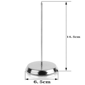 2Pcs Receipt Holder, 5.7inch Metal Straight Rod Spikes Memo Paper Receipt Spindle, Check Bill Fork for Bar Office Restaurant, Silver