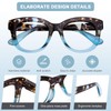 Fashion Reading Glasses for Women, Blue Light Blocking/Anti UV Readers