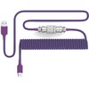 PWNAGE Coiled Aviator Cable – Nebula Purple – Detachable USB-C