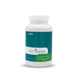 orthobiotix Milk Thistle - with Choline, Artichoke and Dandelion Extract - 120 Capsules - Vegan - Milk Thistle Complex with Plant Extracts High Dose