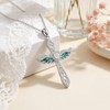 Alphm Angel Wings Cross Necklace for Women 925 Sterling Silver