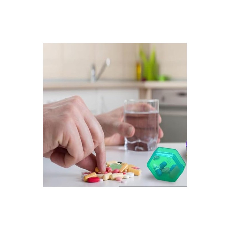 3 pcs Mini Pill Box, Portable Travel Organizer, for Travel