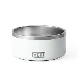 YETI Boomer 8, Stainless Steel, Non-Slip Dog Bowl, Holds 64 Ounces, White