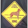 KC Creations Curly Coated Retriever Xing Dog Sign