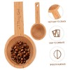 ULTECHNOVO 4pcs Wooden Coffee Measuring Spoon Beechwood Scoops for Coffee
