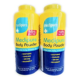 Twin Pack Medipure Medicated Body Powder 100% Talc Free 200g