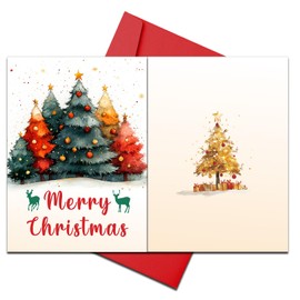Christmas Card with Envelopes - Christmas Stocking Stuffers for Teen Boys Girls Christmas Party Cards for Him Her Mens Xmas Card Gifts Christmas Ideas Holiday Cards with Envelope Merry Christmas Cards