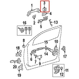 Toyota 69217-0C010 Door Handle Cover