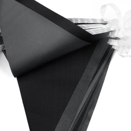 YUHGENWI Bunting, 66 Feet, 52 Pieces, Waterproof Triangle Flags, Reusable Bunting, Black, Grey, Bunting Banner for Party Banner, Party Decorations, Birthday, Outdoor Garden