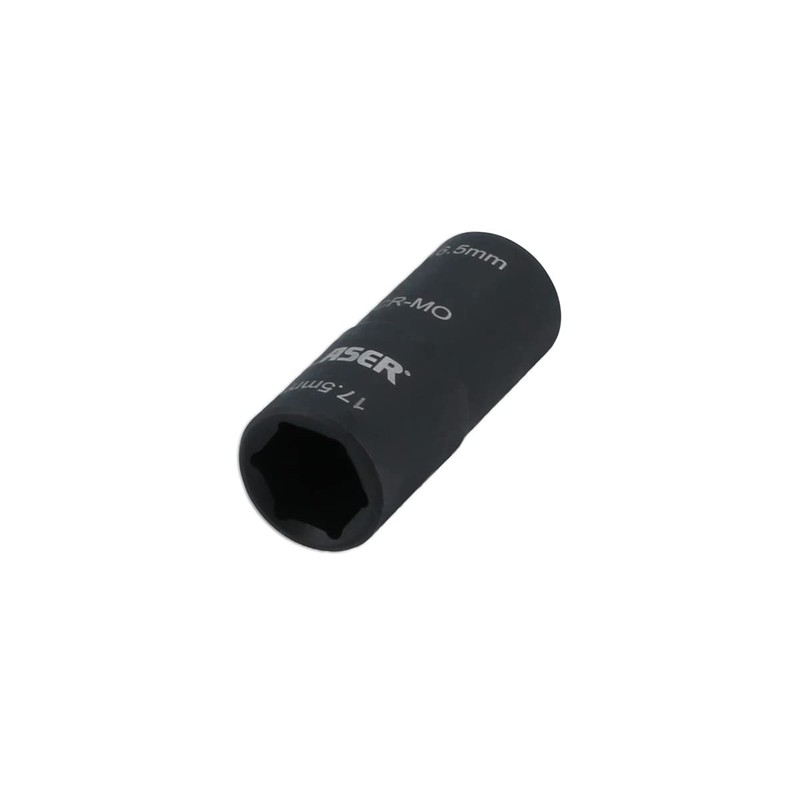 Laser Tools 8213 Double Ended Damaged Wheel Nut Socket 16.5x17.5mm