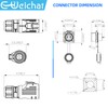 E-WeiChat EW-LP12 Industrial Waterproof Connector IP68 Quickly Plugging Aviation Connector