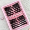 Cluster Lashes Lash Extension D Curl 50D 216Pcs Lash Clusters