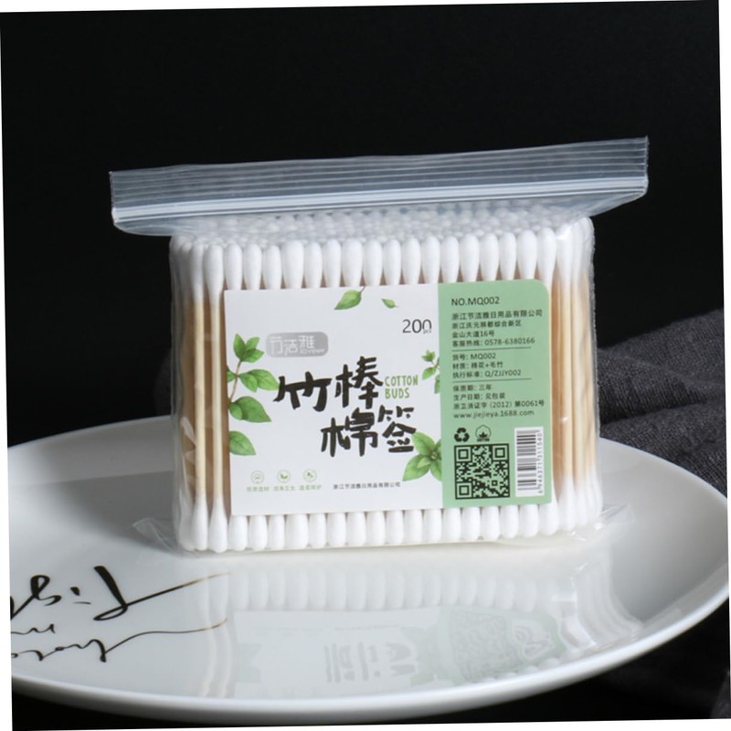 Baluue 3sets 100ct Multifunction Cotton Swabs Baby Care Makeup Tool