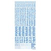 Haikyu Parts Pixel Camouflage Decal 2 Blue 1 Piece Plastic