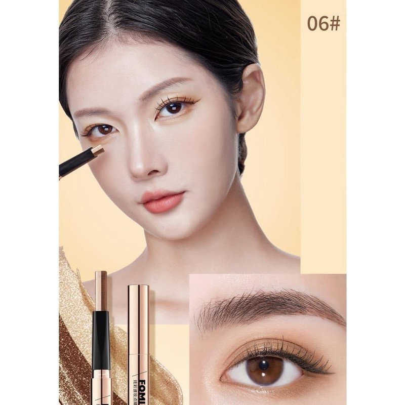 UNYOKE Colorful Quick Make Double Color Eye Shadow Pen Earth