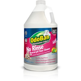 OdoBan Pet Solutions No Rinse Neutral pH Floor Cleaner Concentrate, Made in the USA, Splash O' Citrus Scent, 1 Gallon