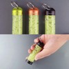FEILBER Self Luminous Tubes Keychain Glow-in-the-Dark Pendant with Rare Earth
