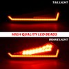 SAUTVS Tail Lights for Polaris RZR XP 1000 2024+, Red