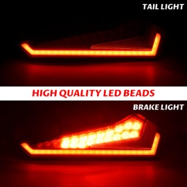 SAUTVS Tail Lights for Polaris RZR XP 1000 2024+, Red LED Taillights Rear Lamps for Polaris RZR XP 1000/ XP 4 1000 2024+ Ultimate Sport Premium Accessories (2PCS, Replace #2415182, 2415183)