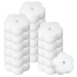 Grevosea 18 Pcs Pool Scum Sponge, Pool Sponge Oil Absorber Flower Hot Tub Spa Cleaning Sponges That Soak Up Hot Tub Turtle Oil Scum Absorbing Filter Sponges for Swimming Spa