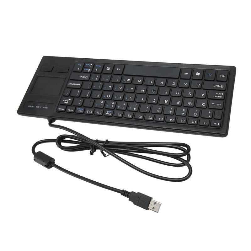 K 800 Keyboard with Touchpad Wired Ultra Thin Mini Compact