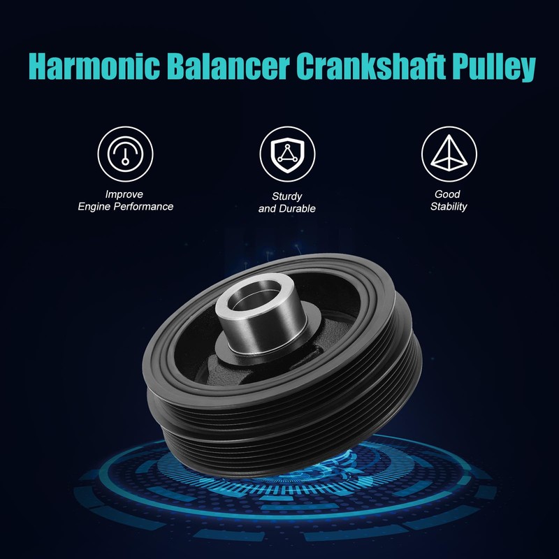 7T4Z6312B Harmonic Balancer Crankshaft Pulley 3.5L 3.7L V6