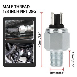 PSLER Motorcycle Hydraulic Brake Stoplight Cable Brake Switch for Touring FLHT FLHR FLHX FLTR Softail FLST FXST Sportster 883 1200 2003-2014 V-Rod VRSC 2007-2014 Replace for 72023-51D 72023-51E