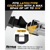 RETRUE Trailer Tongue Coupler Lock, Trailer Hitch Lock,Dia 1/4 Inch,