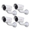 VideoSecu 4 Pack Dummy Bullet Security Cameras Fake CCTV Surveillance
