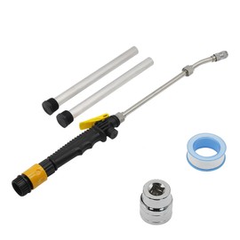 Powswopx 5PCS RV Water Heater Anode Rod & Flush Wand with Element Socket Set 9.25"L x 3/4"NPT Thread Magnesium Rod for Suburban, Mor-Flo, Camper Hot Water Tank Cleaning Rinser with Dual Hex Wrench