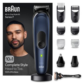 Braun All-In-One Styling Set Series 7 MGK7421 10-in-1 Set for Beard, Hair, Body Grooming and More