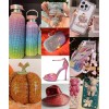 s 16 Pcs 2oz Bubble Beads Glitter Shimmer Shakers Chunky