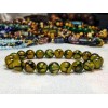 RAYON Dragon Skin Agate bead bracelet for MEN Stretch 10mm