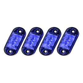 /kit 4 Luces De Cortesía Impermeable Led 12v 24v Lancha B