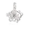 NKlaus Zodiac Zodiac Pendant 925 Silver with White Cubic Zirconia