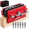 DAYDOOR 2.1" Self Centering Dowel Jig, Universal Capacity Doweling Jig