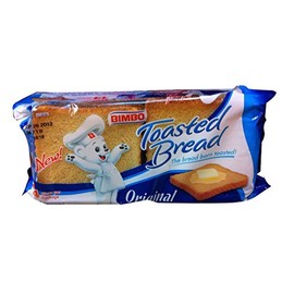 Bimbo Pan Tostado - Pan Blanco - Toasted Bread - 14 Slices 7.05 Oz [Pack of 3]