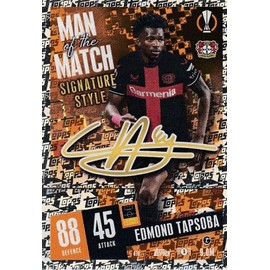 Topps Match Attax 2023 2024 Edmond Tapsoba Man Of The Match Signature Style Card