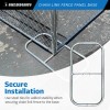 Sandbaggy Chain Link Fence Panel Base (Galvanized) - Temporary Fencing