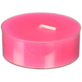 Zest Candle 12-Piece Tealight Candles, Mega Oversized Hot Pink s