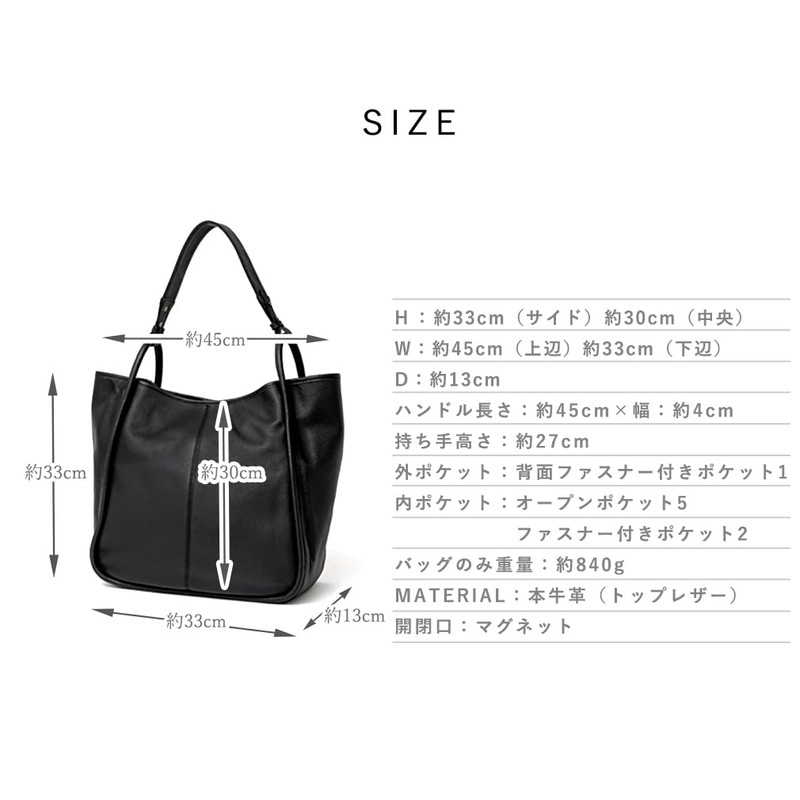 VITAFELICE sib-20002n Women's Genuine Cowhide Leather One-Handle Tote Bag, grey