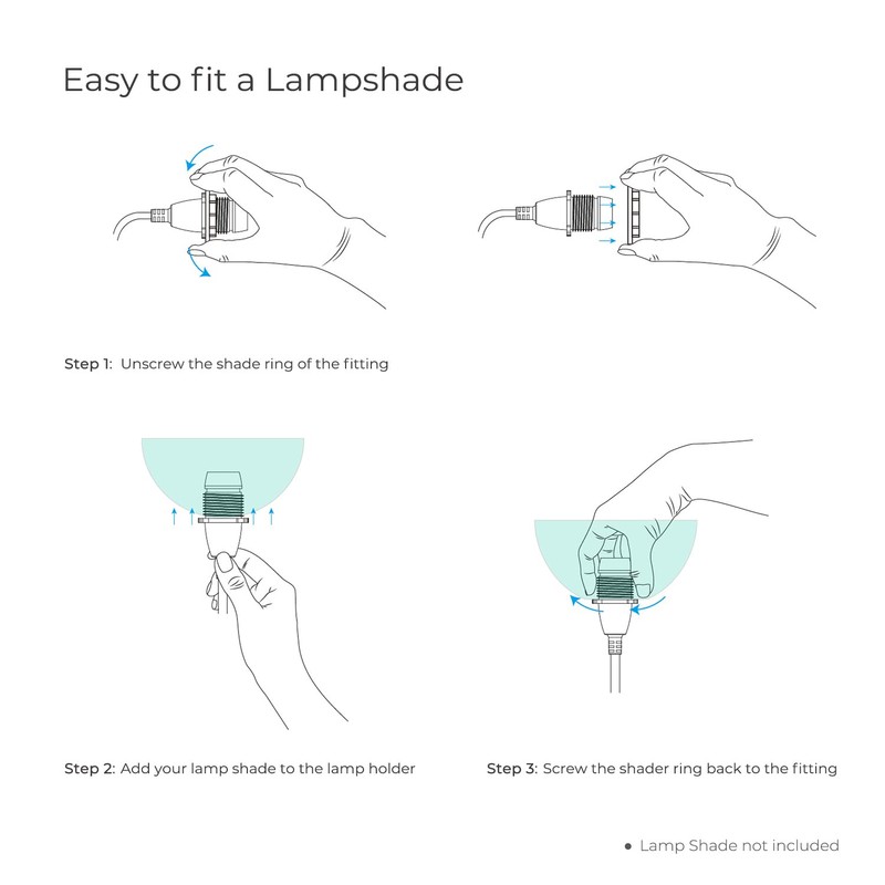 FIRMERST Outdoor Pendant Light Fitting with Plug, E14 Lamp holder