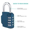 ZHEGE Combination Lock, 4 Digit Combination Padlock Outdoor, School Lock,