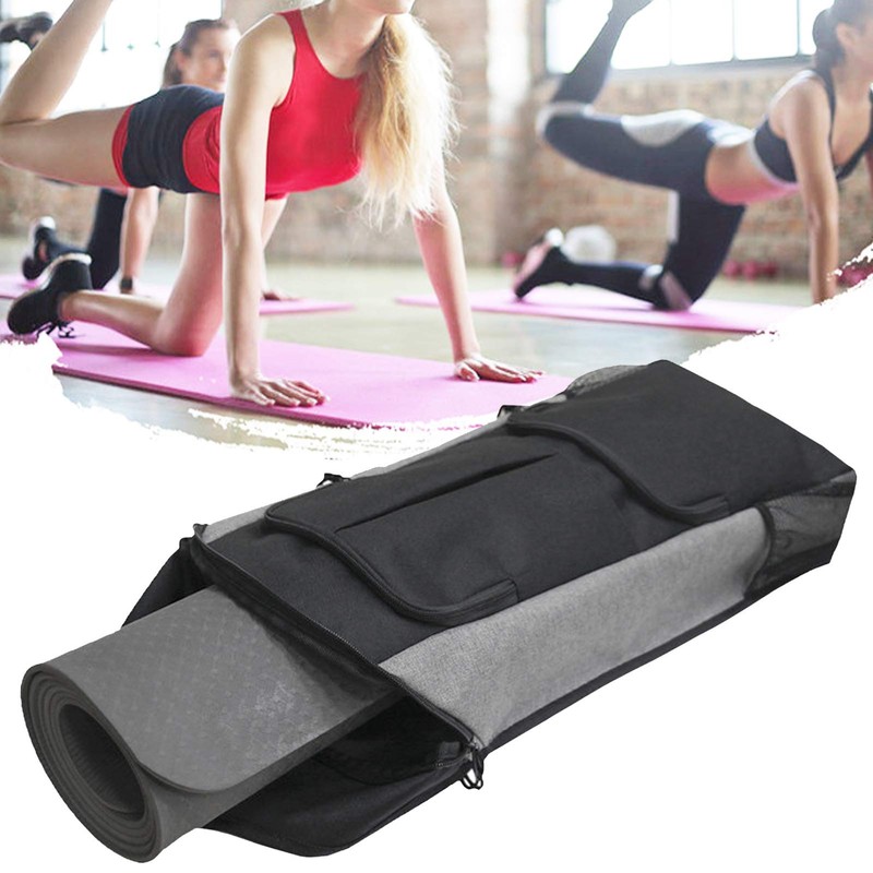 RiToEasysports Yoga Bag Dark and Grey Multi‑Function Oversized Yoga Mat
