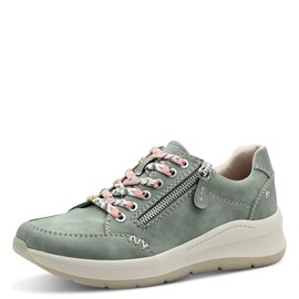 Jana Women's Flat Trainers with Laces Vegan, Sage