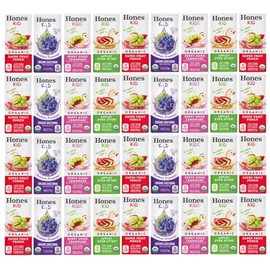 Honest Kid Organic Juice Drink Variety Pack, Assorted Flavors, 6 fl oz Boxes, Lunchbox Snacks & On-The-Go Drinks, 38 Count