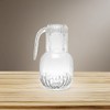 Creative Co-Op Debossed Glass, Clear Carafe