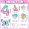 OSDUE 11 PCS Butterfly Birthday Decorations, Butterfly Foil Balloons Butterfly