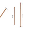 4 Pcs Bead Ended Wooden Rods, Hanging Macrame Dowel Rods,